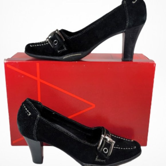 Aerosoles Suede Stitched Leather Road Snap Hills - Picture 2 of 12